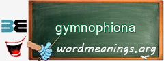 WordMeaning blackboard for gymnophiona